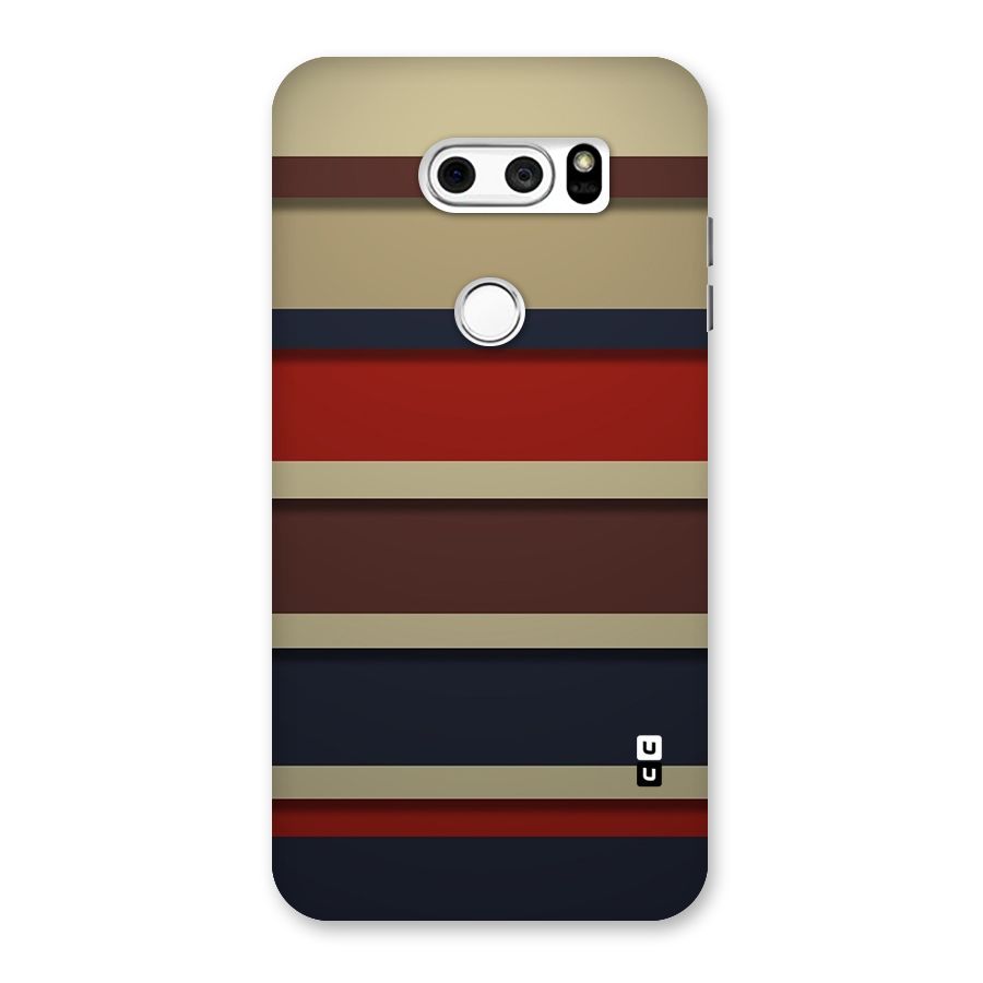 Elegant Stripes Pattern Back Case for LG V30