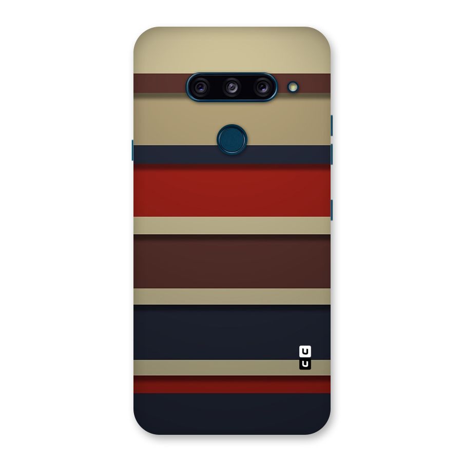 Elegant Stripes Pattern Back Case for LG  V40 ThinQ