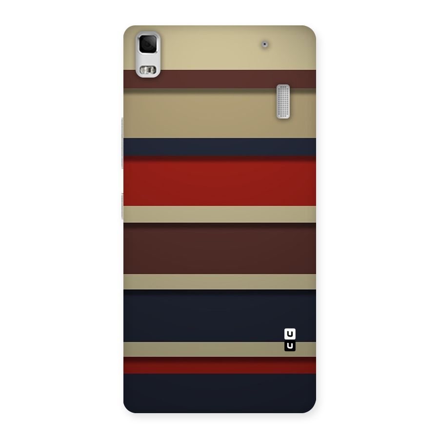 Elegant Stripes Pattern Back Case for Lenovo A7000