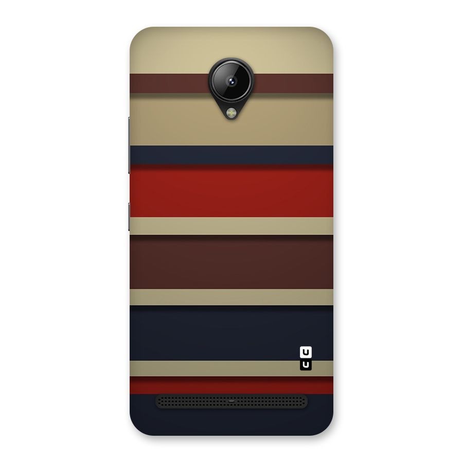 Elegant Stripes Pattern Back Case for Lenovo C2