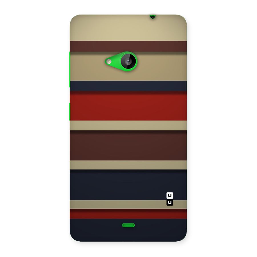 Elegant Stripes Pattern Back Case for Lumia 535