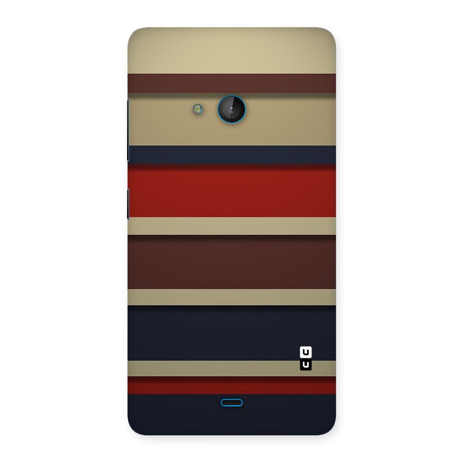 Elegant Stripes Pattern Back Case for Lumia 540