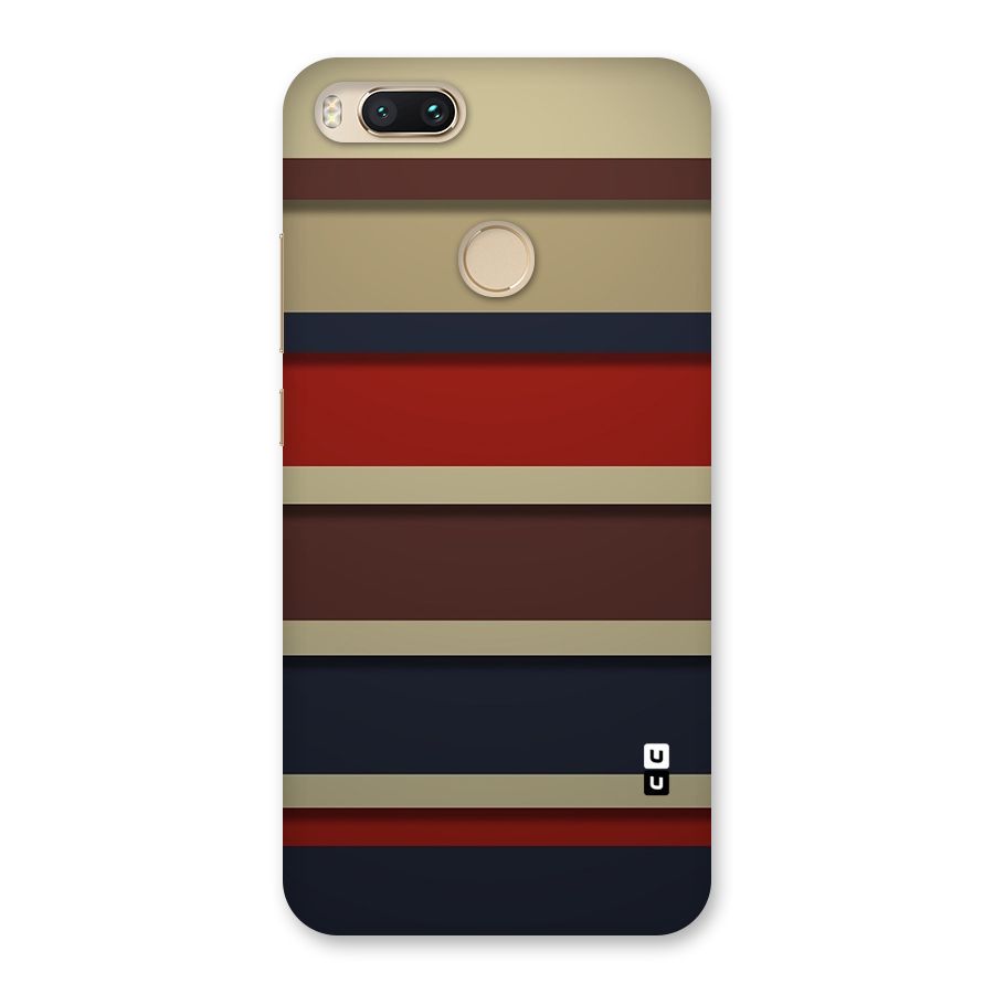 Elegant Stripes Pattern Back Case for Mi A1