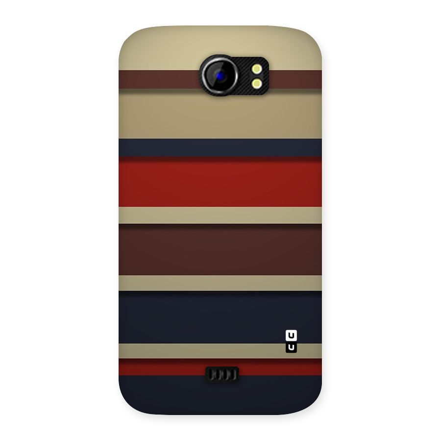 Elegant Stripes Pattern Back Case for Micromax Canvas 2 A110