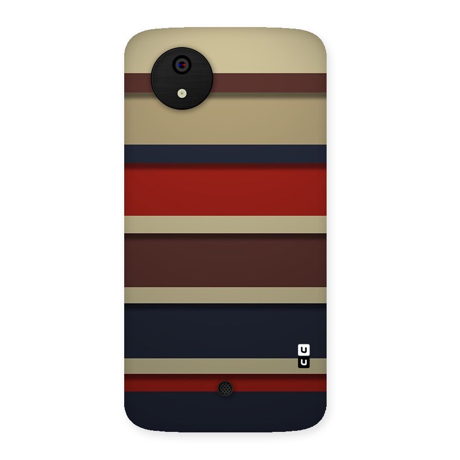 Elegant Stripes Pattern Back Case for Micromax Canvas A1
