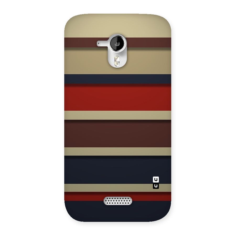 Elegant Stripes Pattern Back Case for Micromax Canvas HD A116