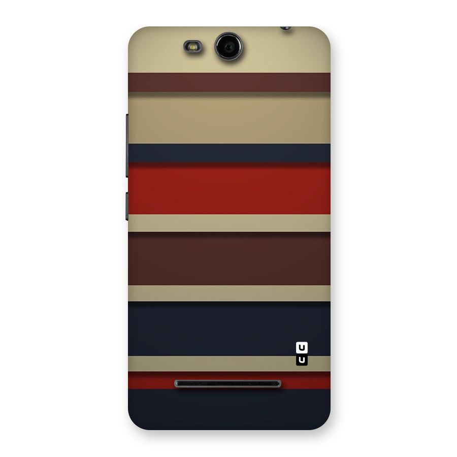 Elegant Stripes Pattern Back Case for Micromax Canvas Juice 3 Q392