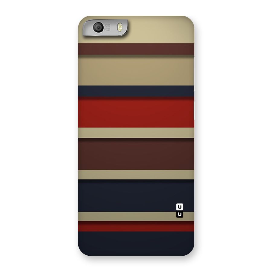 Elegant Stripes Pattern Back Case for Micromax Canvas Knight 2