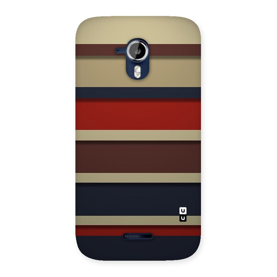 Elegant Stripes Pattern Back Case for Micromax Canvas Magnus A117