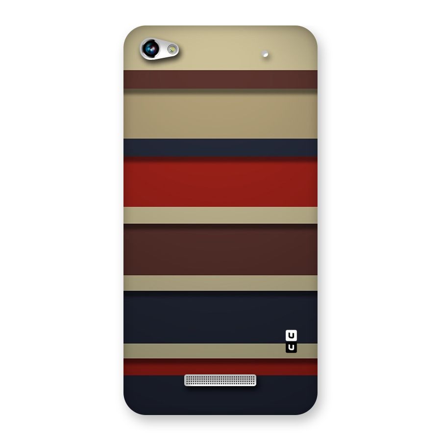Elegant Stripes Pattern Back Case for Micromax Hue 2
