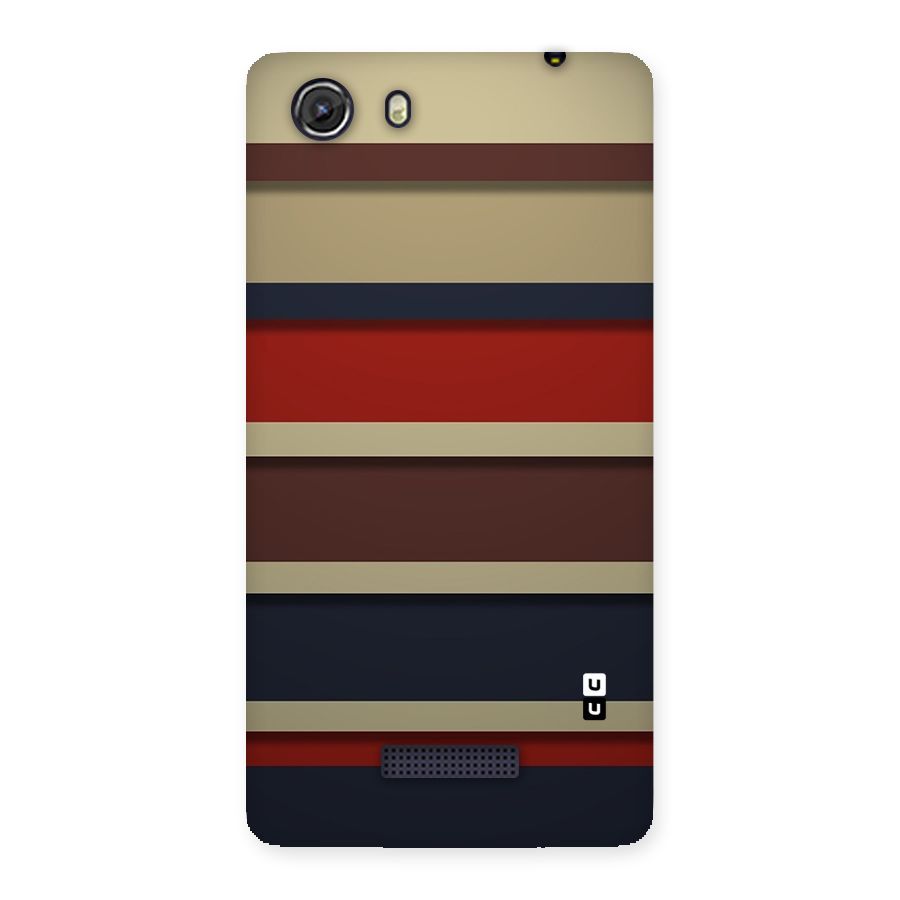 Elegant Stripes Pattern Back Case for Micromax Unite 3