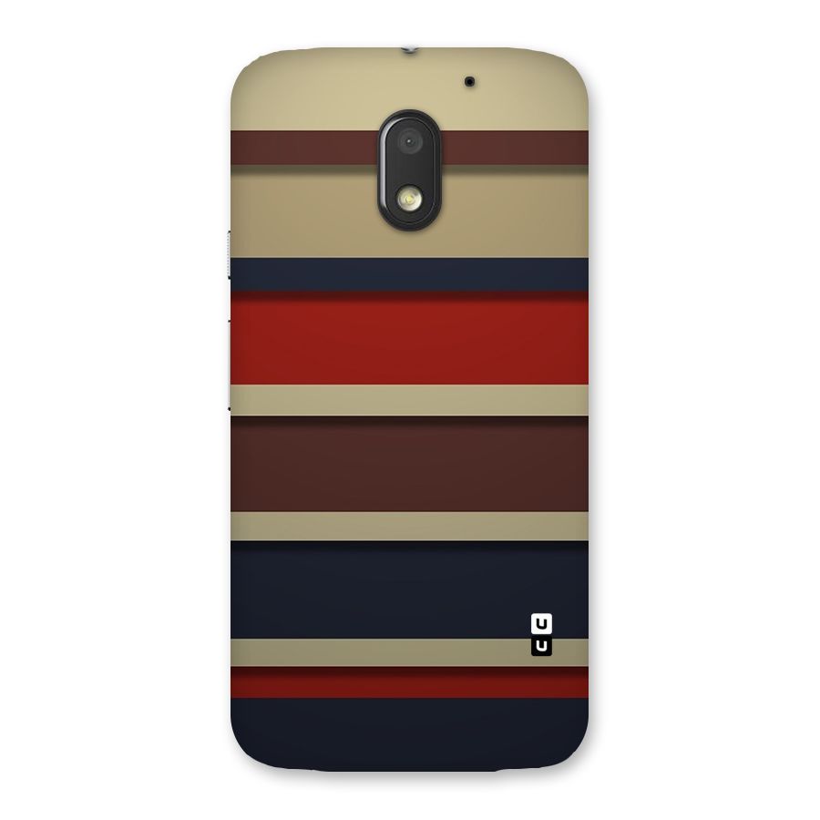 Elegant Stripes Pattern Back Case for Moto E3 Power