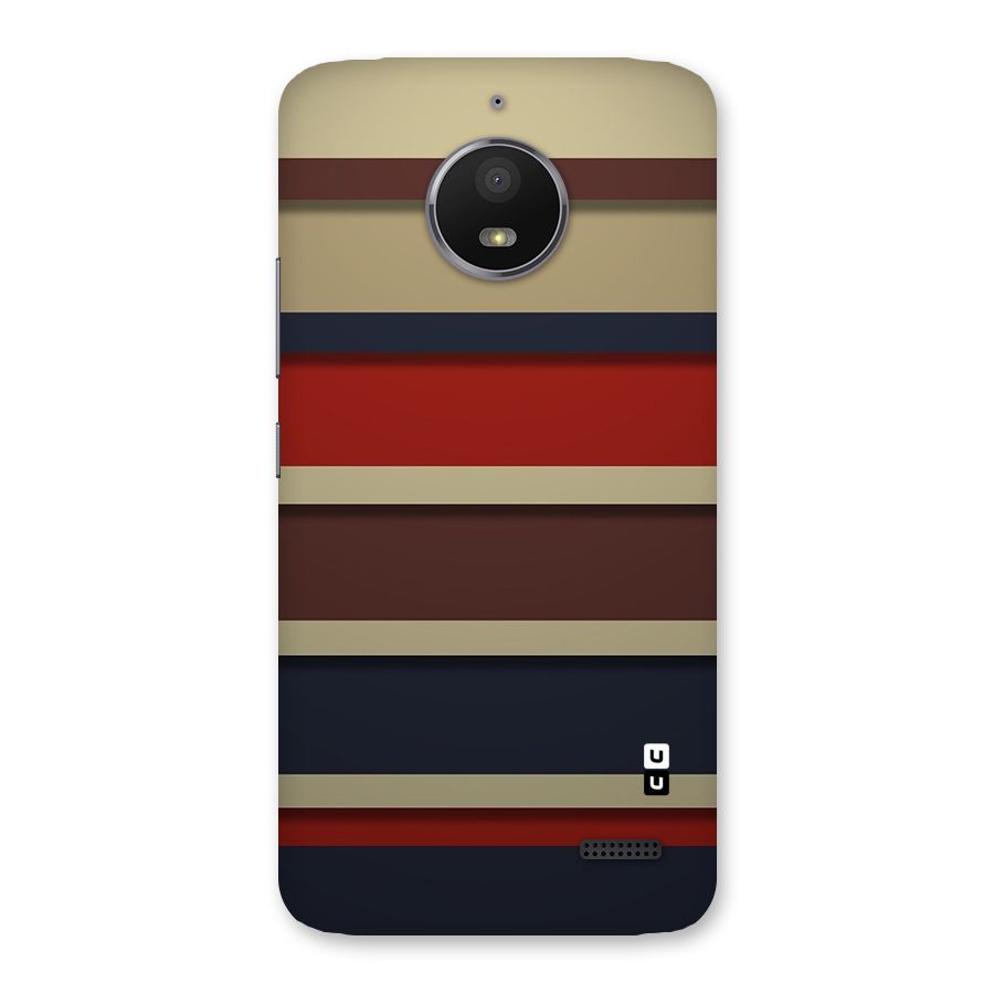 Elegant Stripes Pattern Back Case for Moto E4