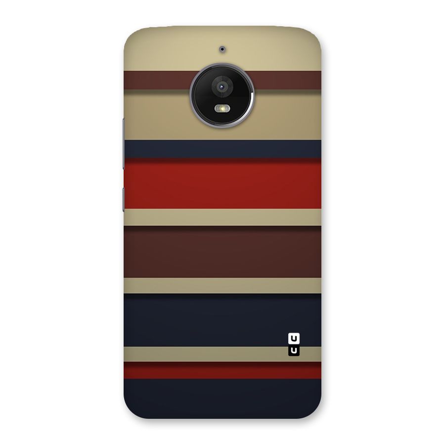 Elegant Stripes Pattern Back Case for Moto E4 Plus