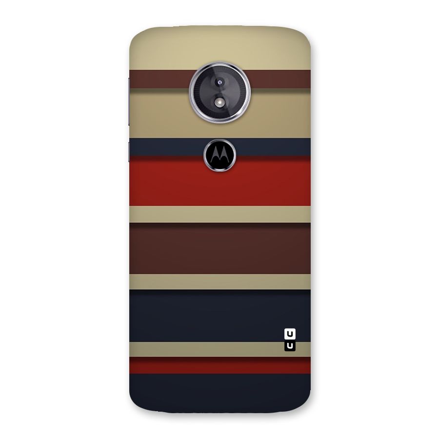 Elegant Stripes Pattern Back Case for Moto E5