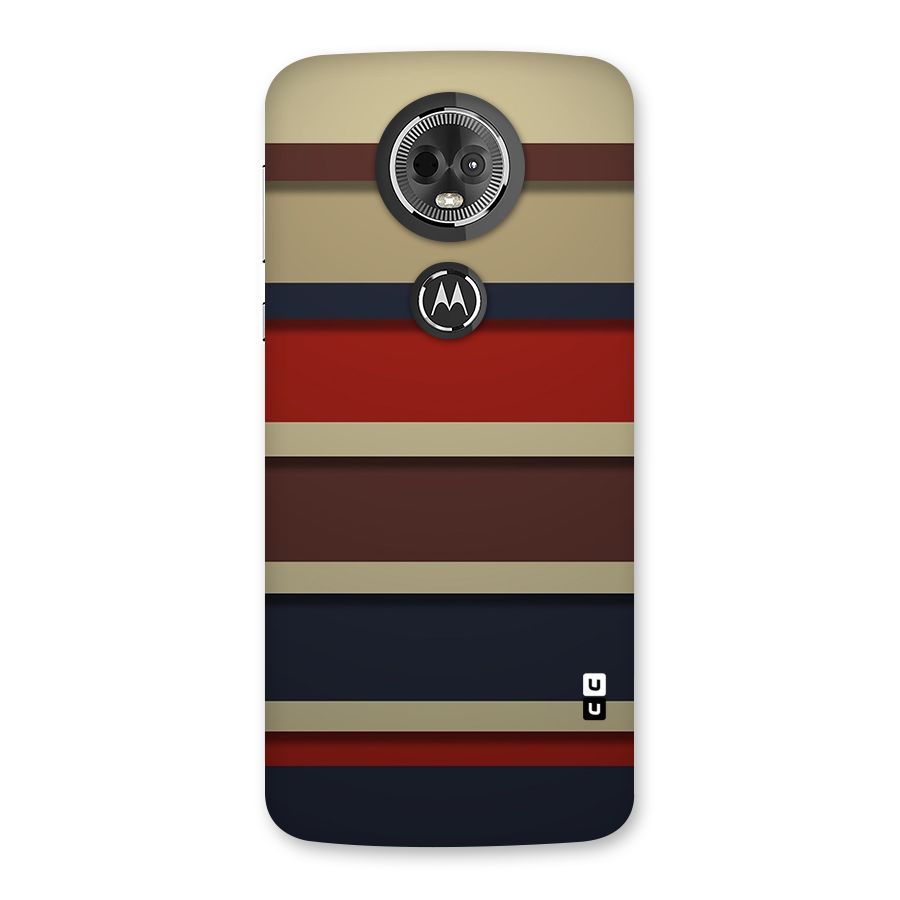 Elegant Stripes Pattern Back Case for Moto E5 Plus