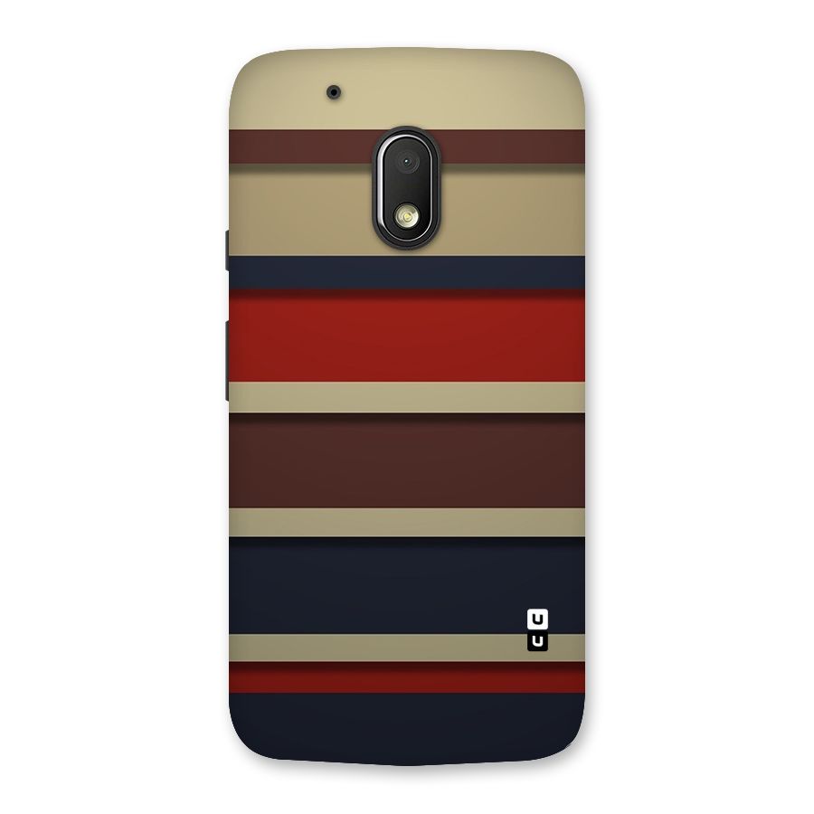 Elegant Stripes Pattern Back Case for Moto G4 Play