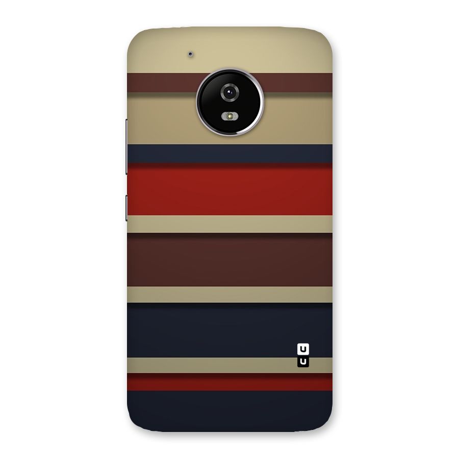 Elegant Stripes Pattern Back Case for Moto G5