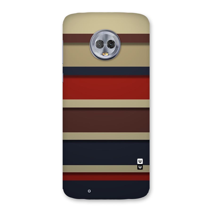 Elegant Stripes Pattern Back Case for Moto G6