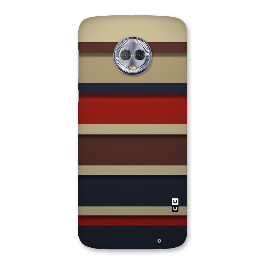 Elegant Stripes Pattern Back Case for Moto G6 Plus