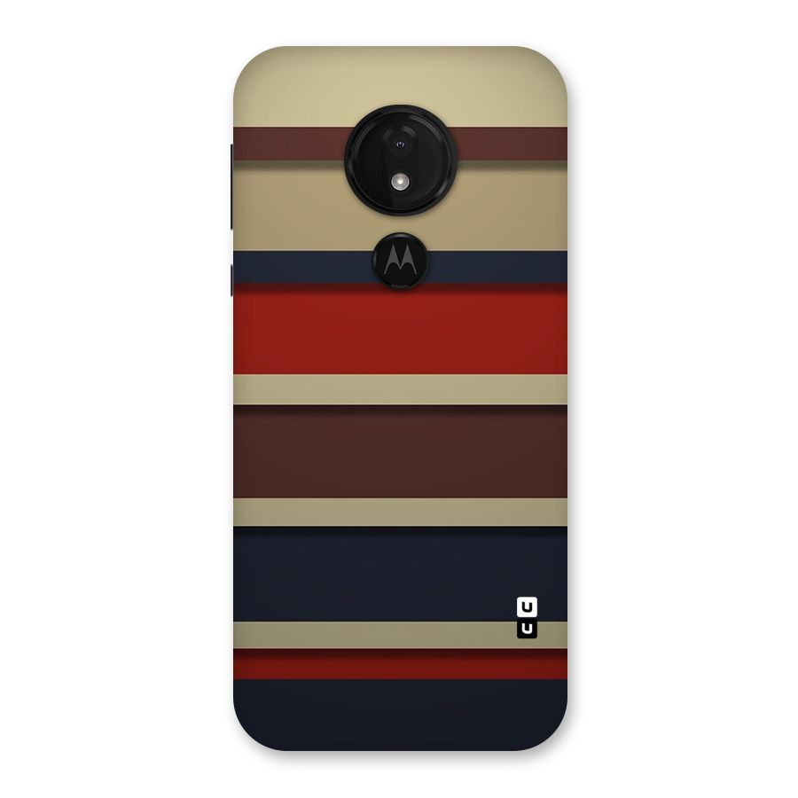 Elegant Stripes Pattern Back Case for Moto G7 Power