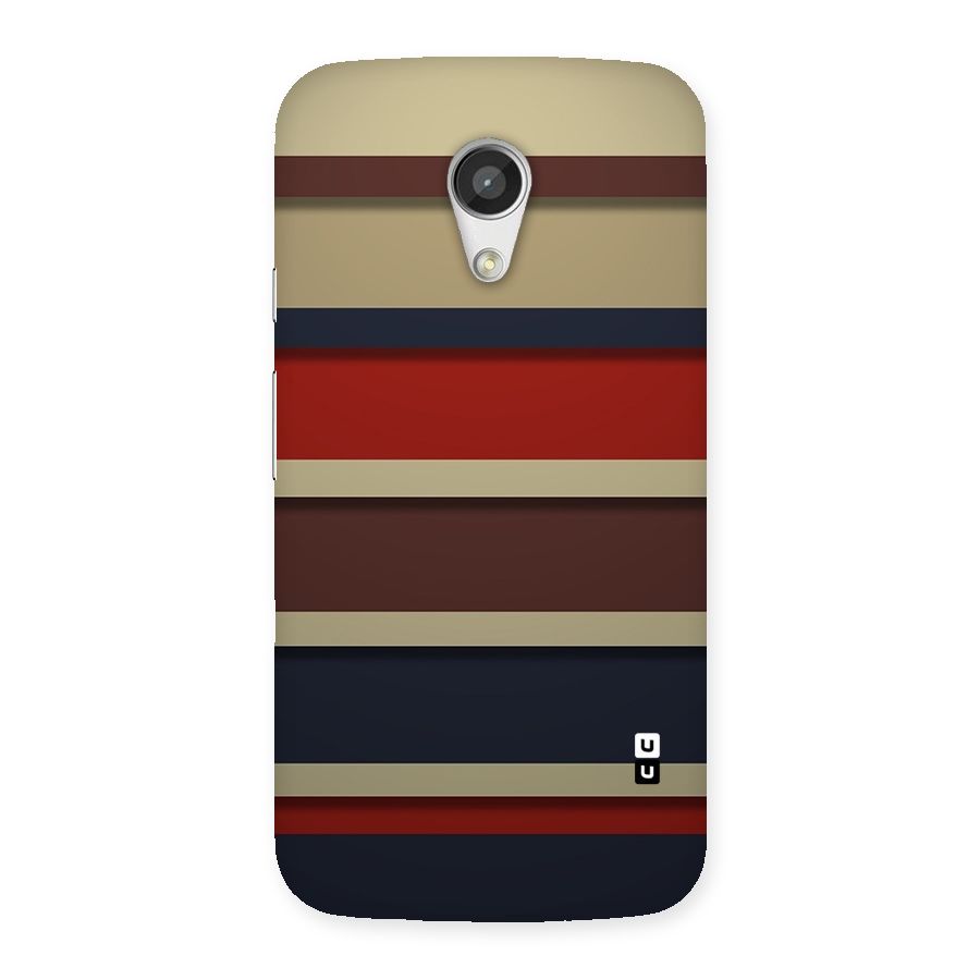 Elegant Stripes Pattern Back Case for Moto G 2nd Gen