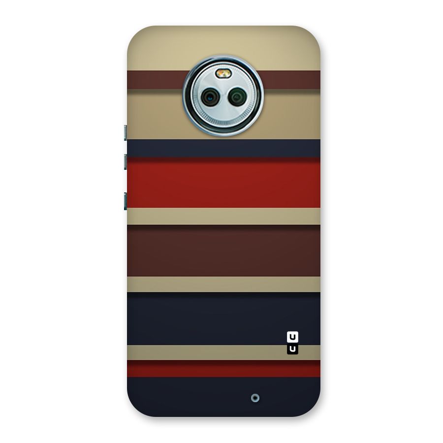 Elegant Stripes Pattern Back Case for Moto X4
