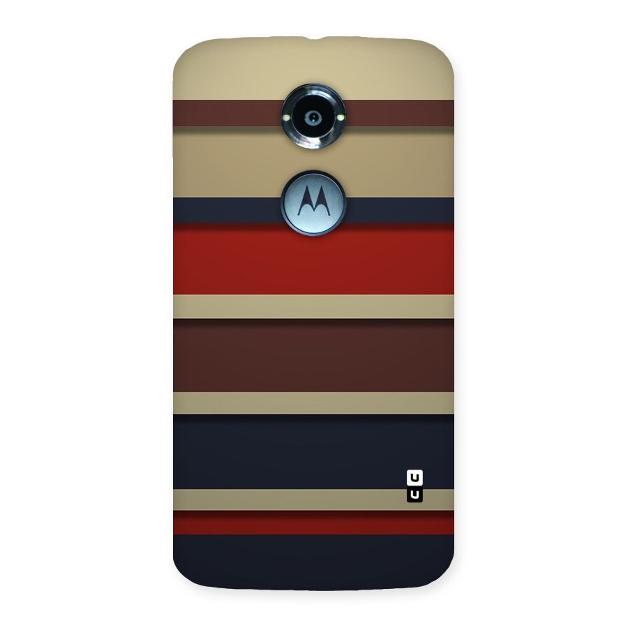 Elegant Stripes Pattern Back Case for Moto X 2nd Gen