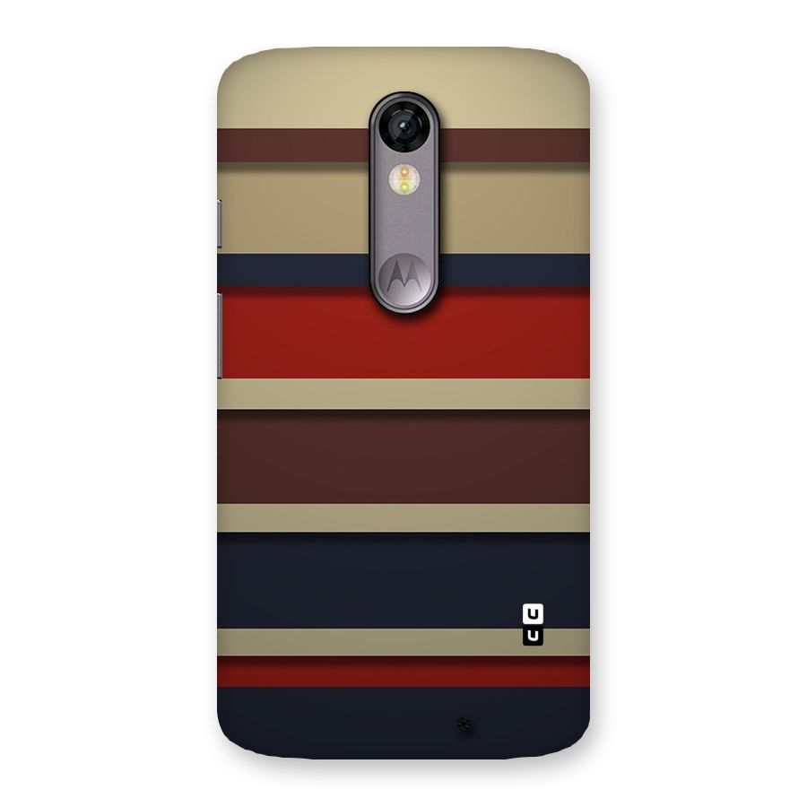 Elegant Stripes Pattern Back Case for Moto X Force