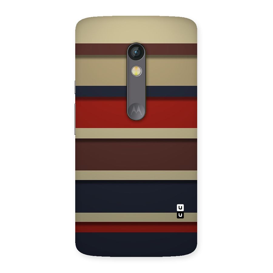 Elegant Stripes Pattern Back Case for Moto X Play