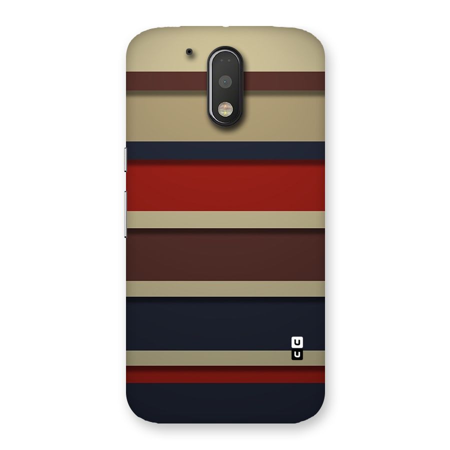 Elegant Stripes Pattern Back Case for Motorola Moto G4