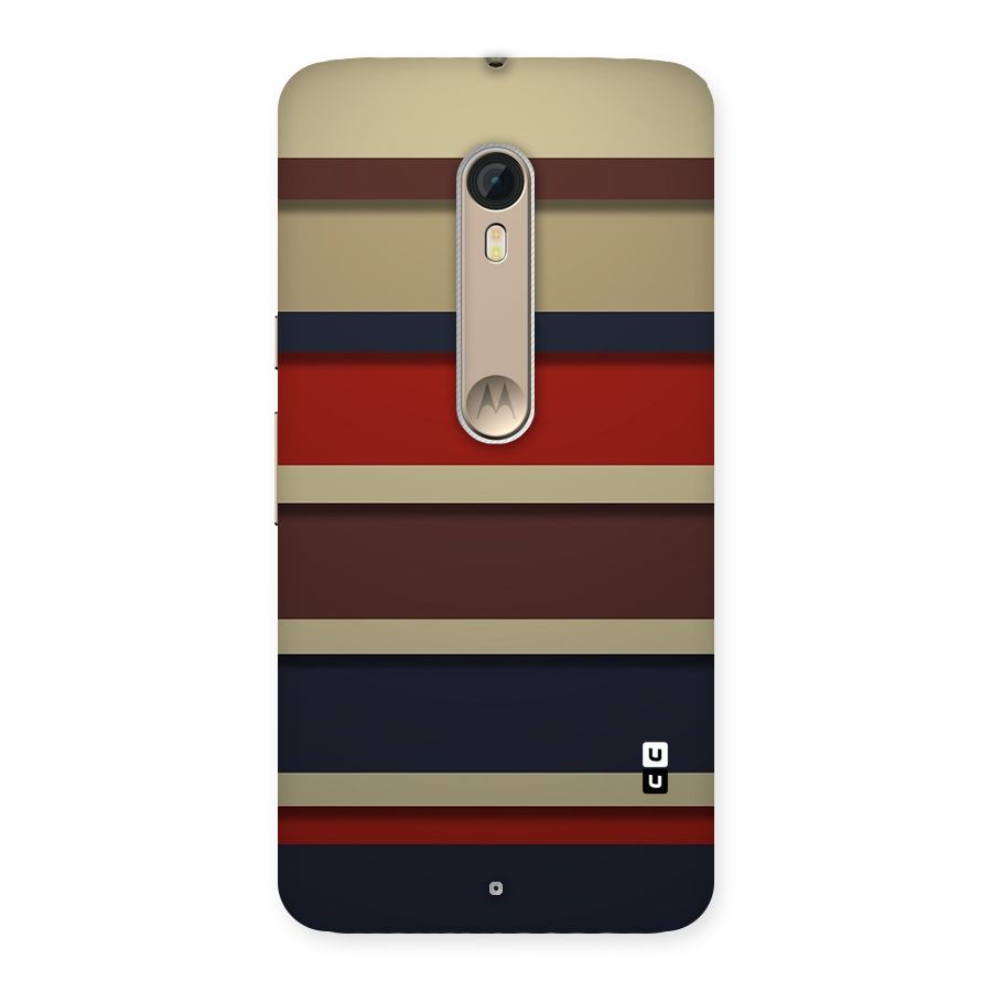 Elegant Stripes Pattern Back Case for Motorola Moto X Style