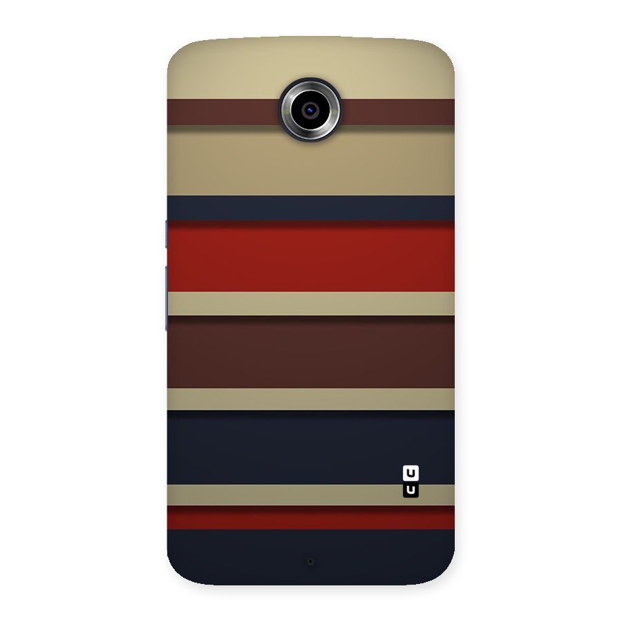 Elegant Stripes Pattern Back Case for Nexsus 6