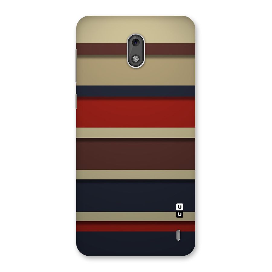 Elegant Stripes Pattern Back Case for Nokia 2