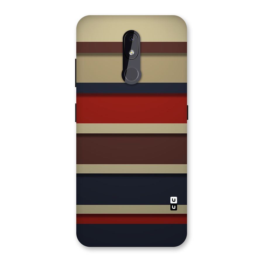 Elegant Stripes Pattern Back Case for Nokia 3.2