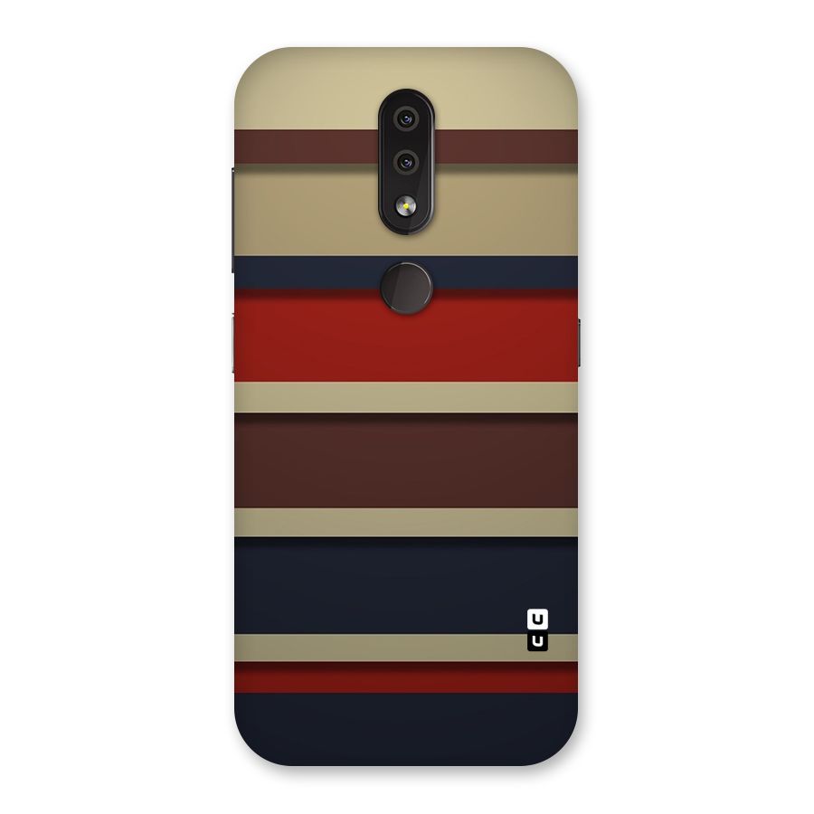 Elegant Stripes Pattern Back Case for Nokia 4.2