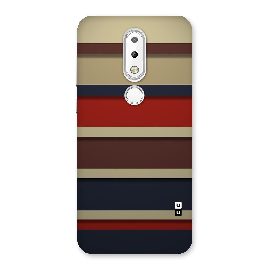 Elegant Stripes Pattern Back Case for Nokia 6.1 Plus
