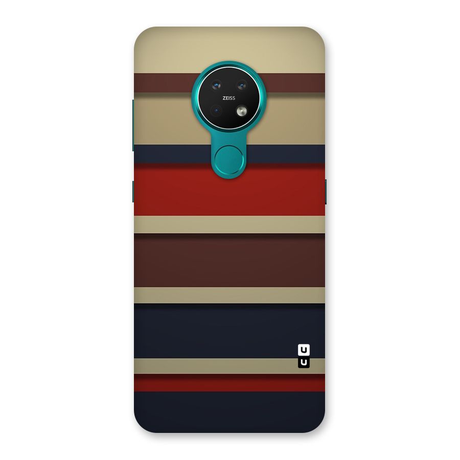 Elegant Stripes Pattern Back Case for Nokia 7.2