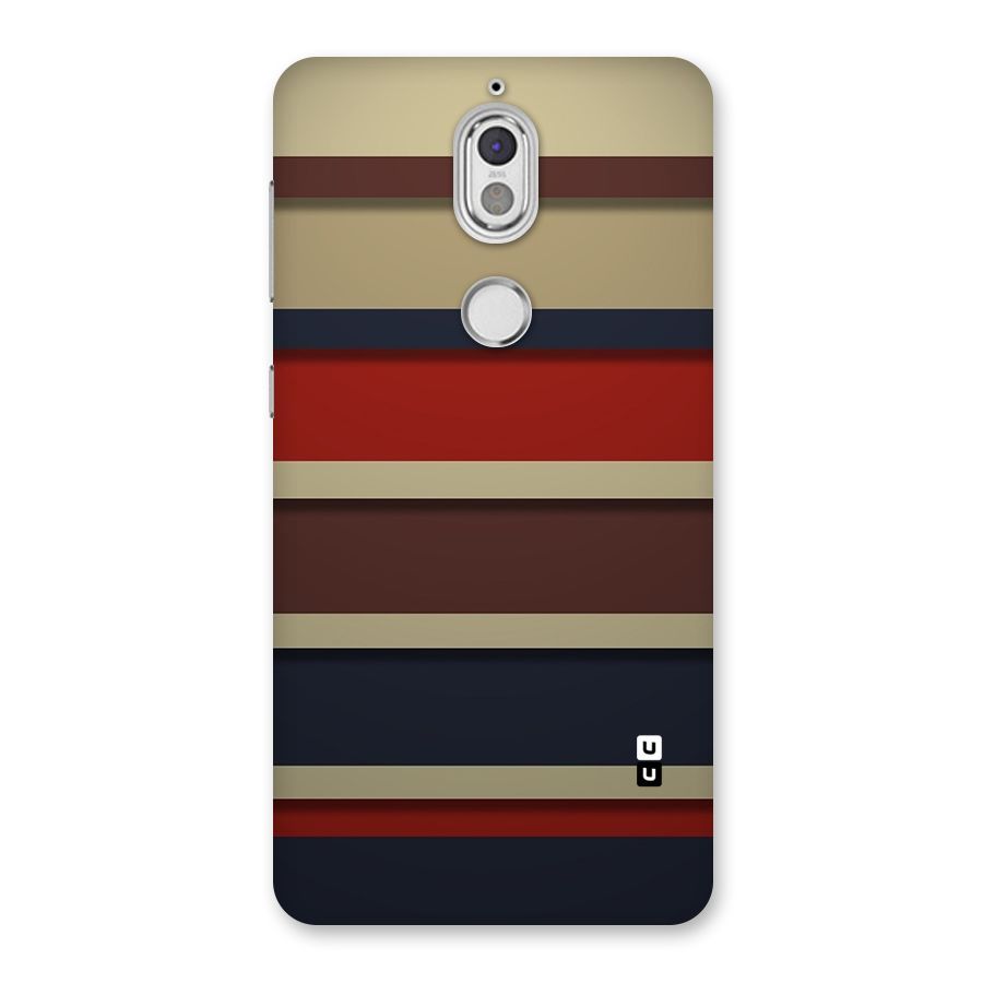 Elegant Stripes Pattern Back Case for Nokia 7