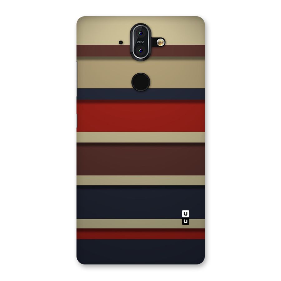 Elegant Stripes Pattern Back Case for Nokia 8 Sirocco