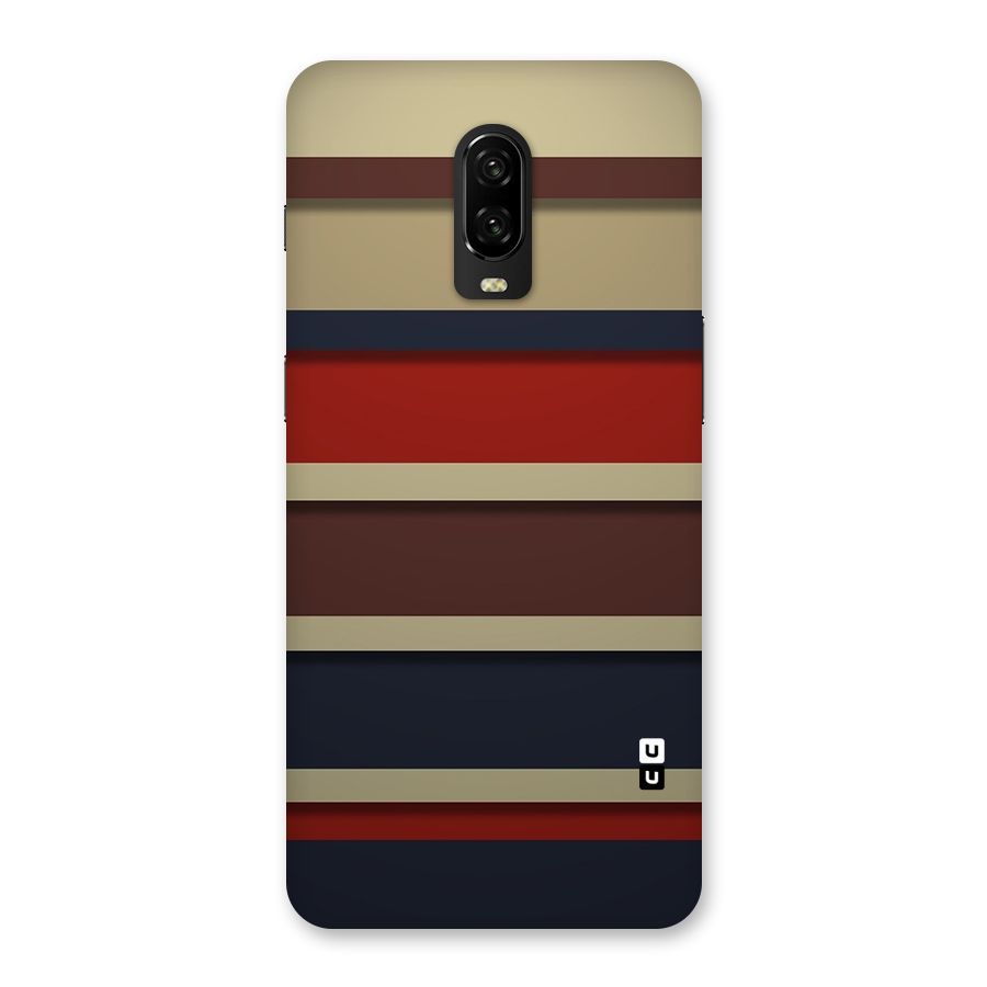 Elegant Stripes Pattern Back Case for OnePlus 6T