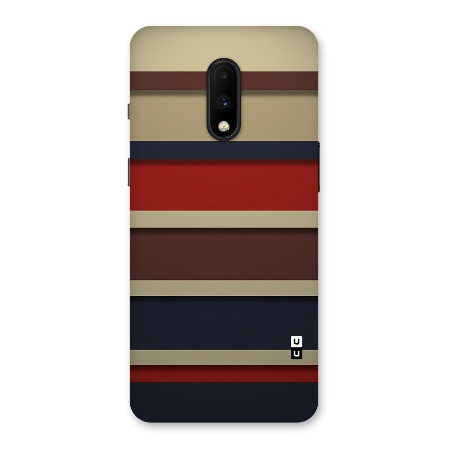 Elegant Stripes Pattern Back Case for OnePlus 7