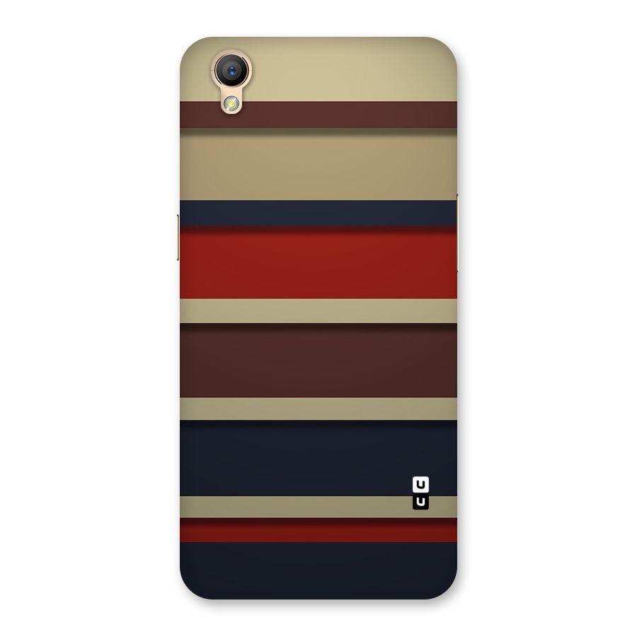 Elegant Stripes Pattern Back Case for Oppo A37
