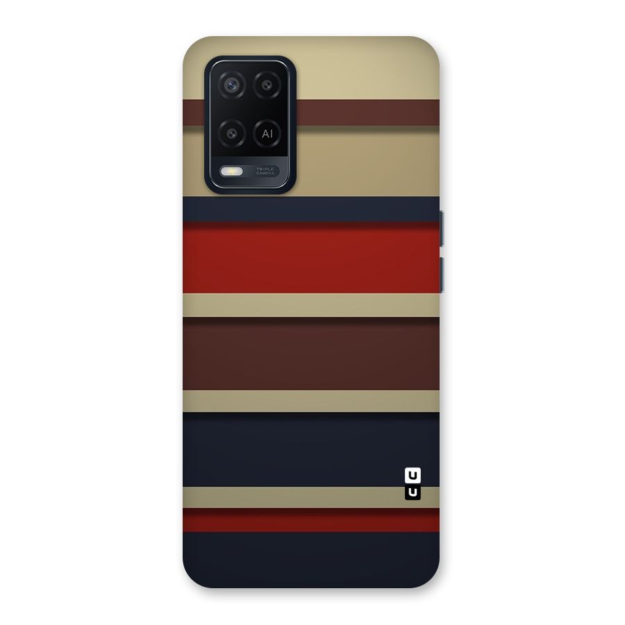 Elegant Stripes Pattern Back Case for Oppo A54
