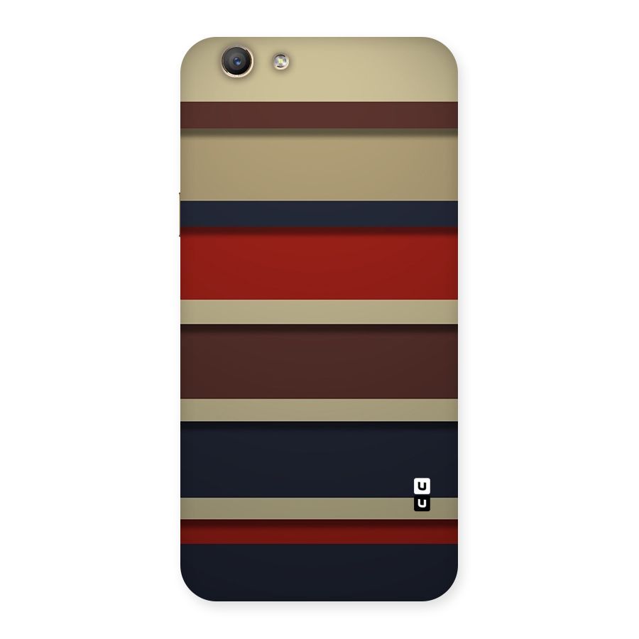 Elegant Stripes Pattern Back Case for Oppo A59