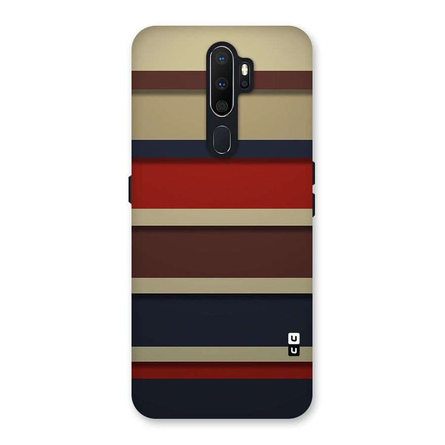 Elegant Stripes Pattern Back Case for Oppo A5 (2020)