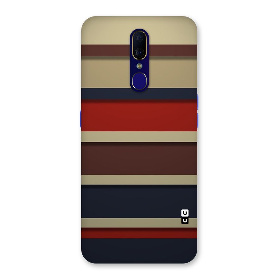 Elegant Stripes Pattern Back Case for Oppo A9