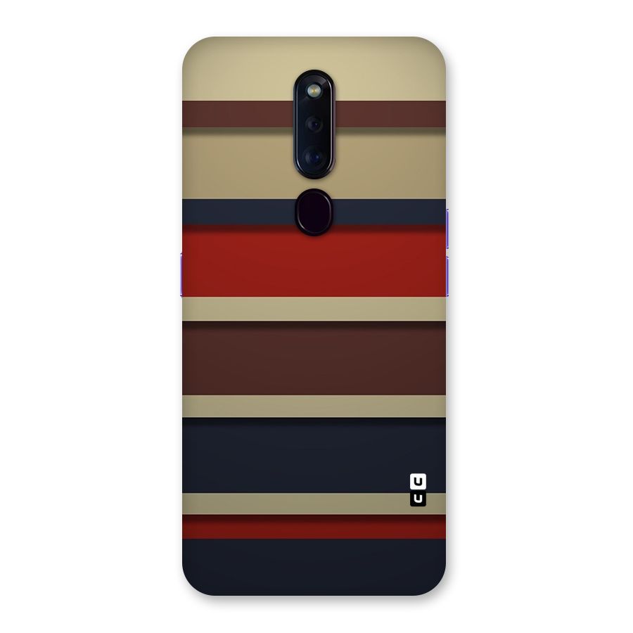 Elegant Stripes Pattern Back Case for Oppo F11 Pro