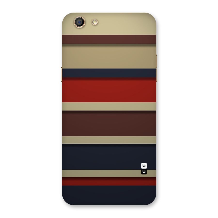 Elegant Stripes Pattern Back Case for Oppo F3