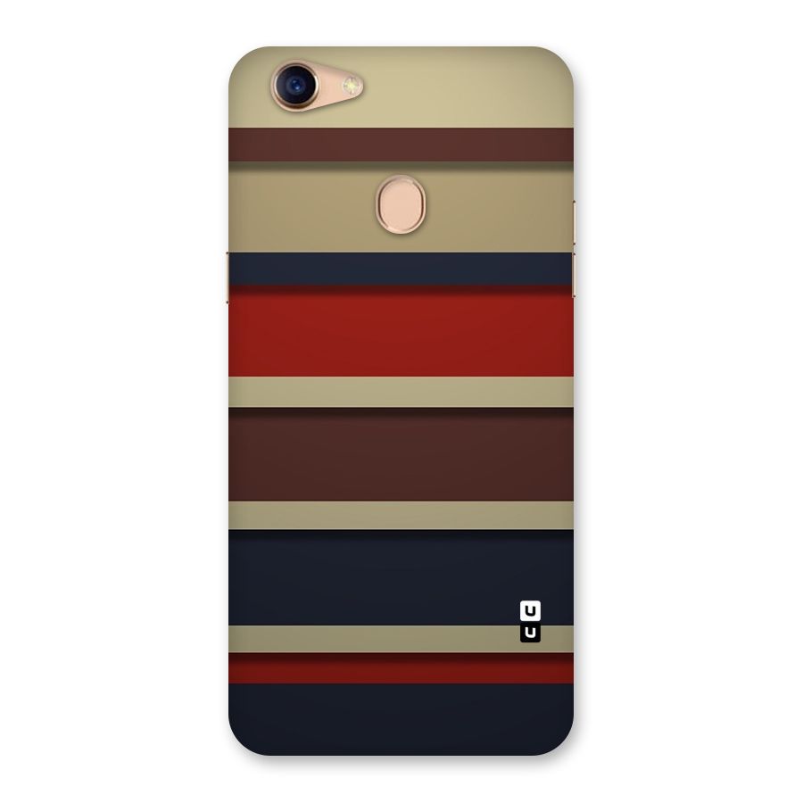 Elegant Stripes Pattern Back Case for Oppo F5
